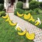 Big Dot of Happiness Let's Go Bananas - Lawn Decorations - Outdoor Tropical Party Yard Decorations - 10 Piece